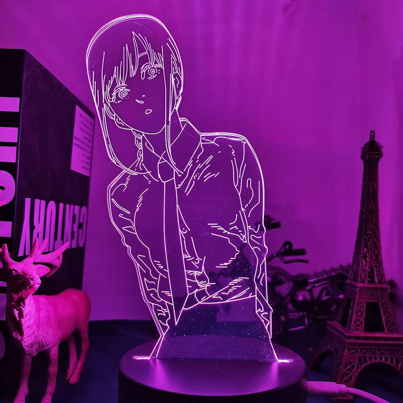 Luminária 3D LED de Chainsaw Man - Makima - monking-store