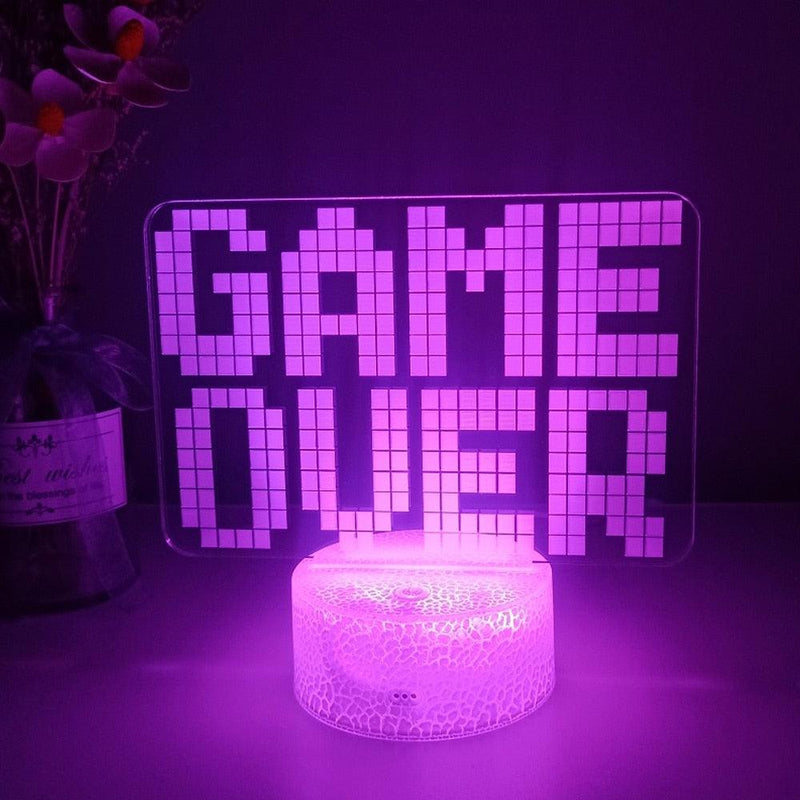 Luminária 3D LED Gamer - monking-store