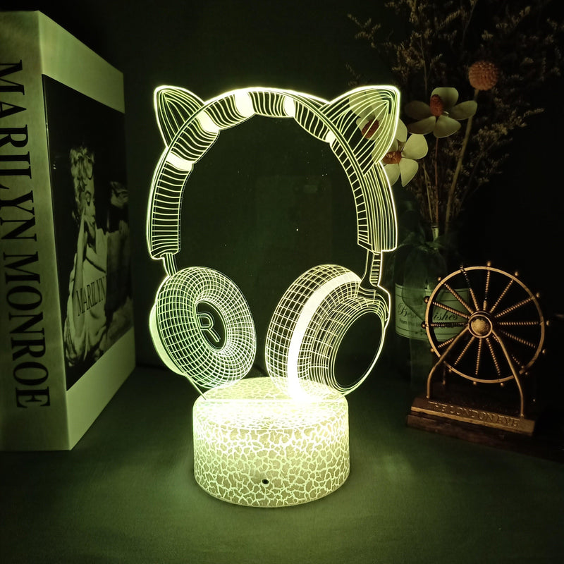 Luminária 3D LED Gamer - monking-store
